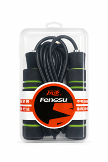طناب ورزشی حرفه‌ای Fengsu با دسته فومی ضدلغزش – مناسب تمرینات هوازی  💪🏃‍♂️ کد 3678