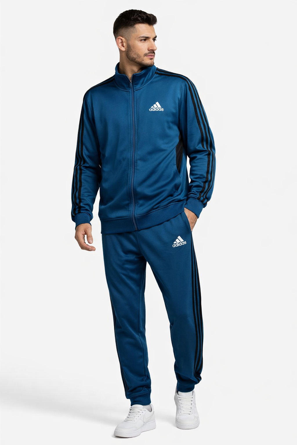 ست گرمکن و شلوار مردانه آدیداس (Adidas) – زیپ‌دار، اسپرت و مناسب استفاده روزمره و ورزشی