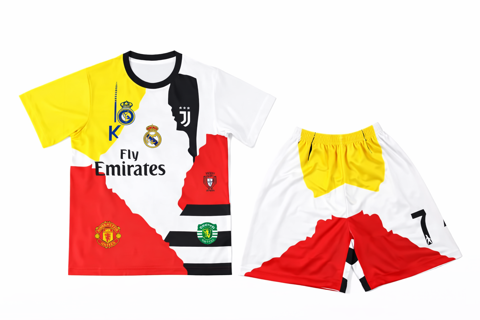 کیت طرح ترکیبی باشگاه‌ها اورجینال| Fan Edition | ست پیراهن و شورت خاص