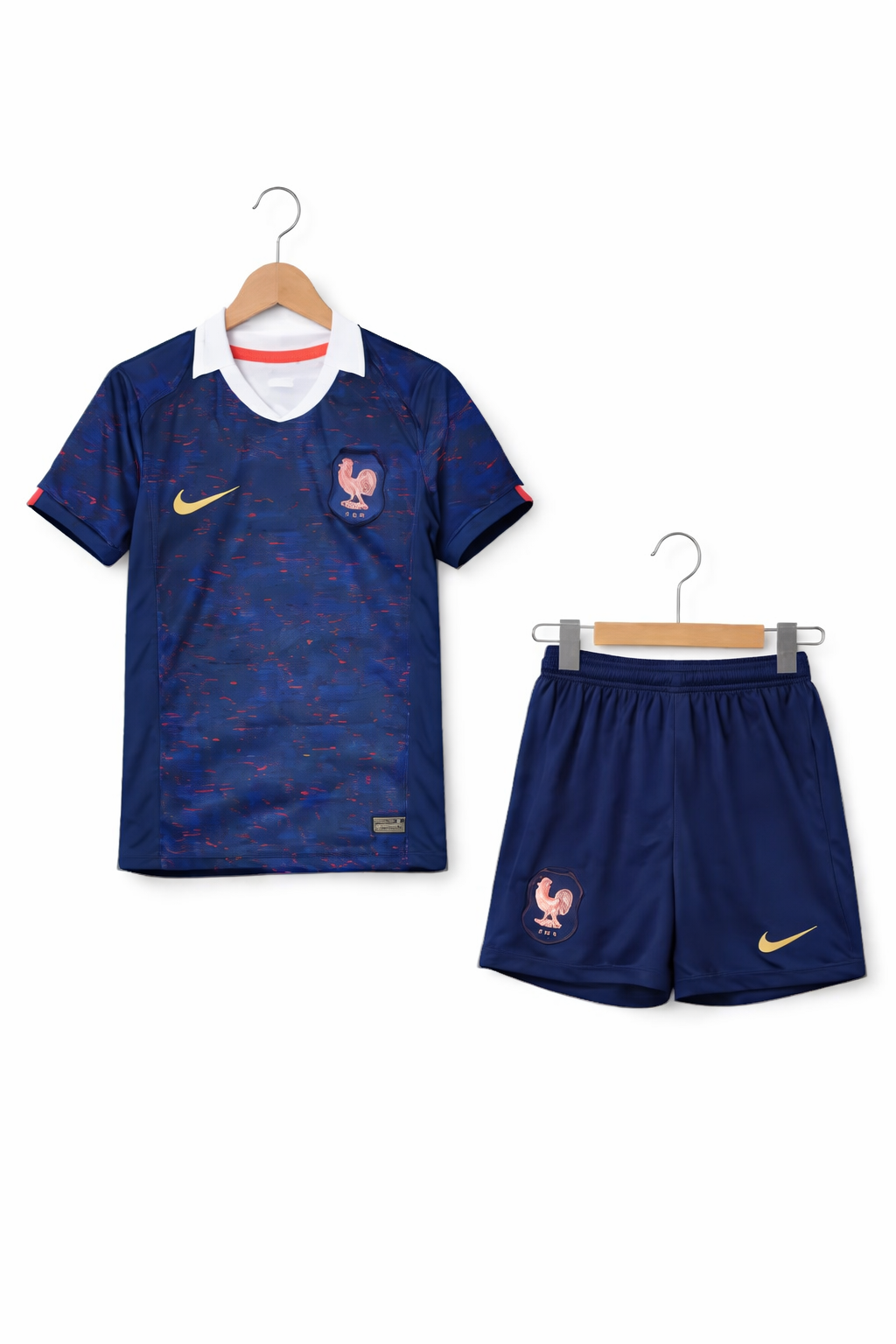 کیت بچگانه تیم ملی فرانسه 2022 اورجینال| پیراهن و شورت سرمه‌ای Nike