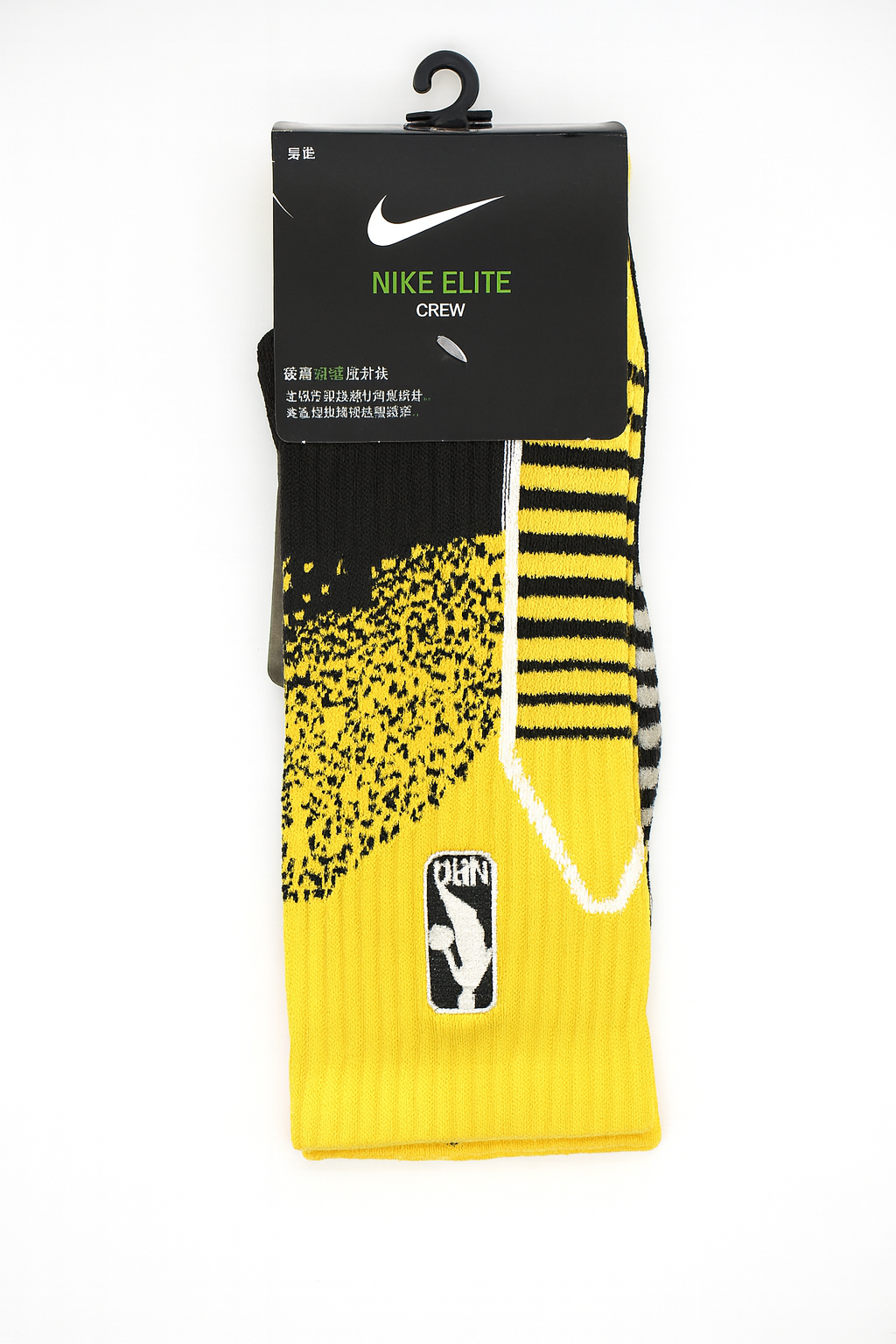جوراب بسکتبال Nike Elite Crew اورجینال وارداتی – زرد مشکی (NBA)