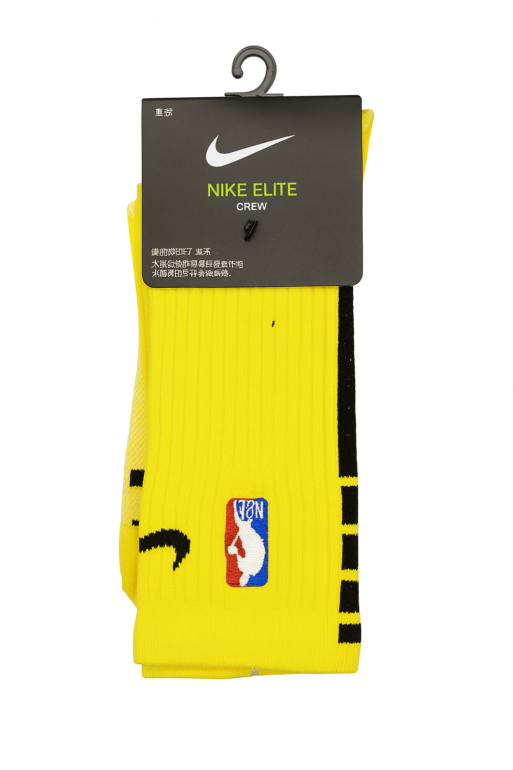 جوراب ورزشی Nike Elite Crew اورجینال وارداتی – مدل زرد مشکی با طراحی رسمی NBA