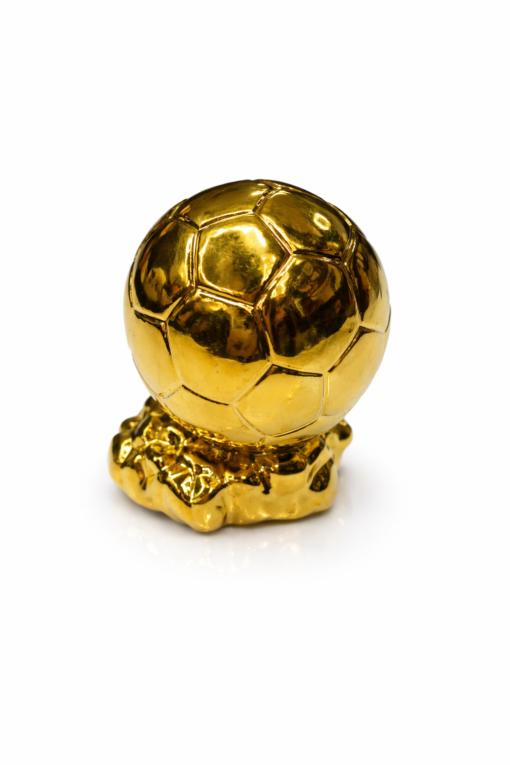 تندیس دکوری توپ فوتبال طلایی | نماد قهرمانی و افتخار 🏆⚽✨ 6 سانتی