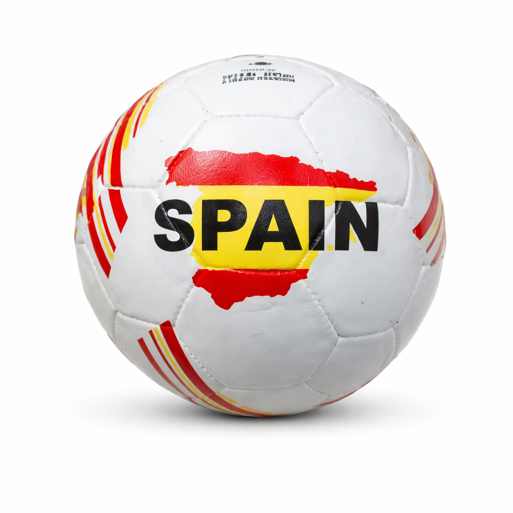 توپ فوتبال لاستیکی سایز ۴ بتا طرح اسپانیا مدل لامینه یامال – مقاوم، سبک و مناسب تمرین