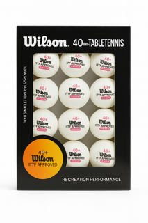 توپ پینگ‌پنگ سفید مدل 5Wilsonستاره – سایز استاندارد 40 میلی‌متری(بسته12عددی)