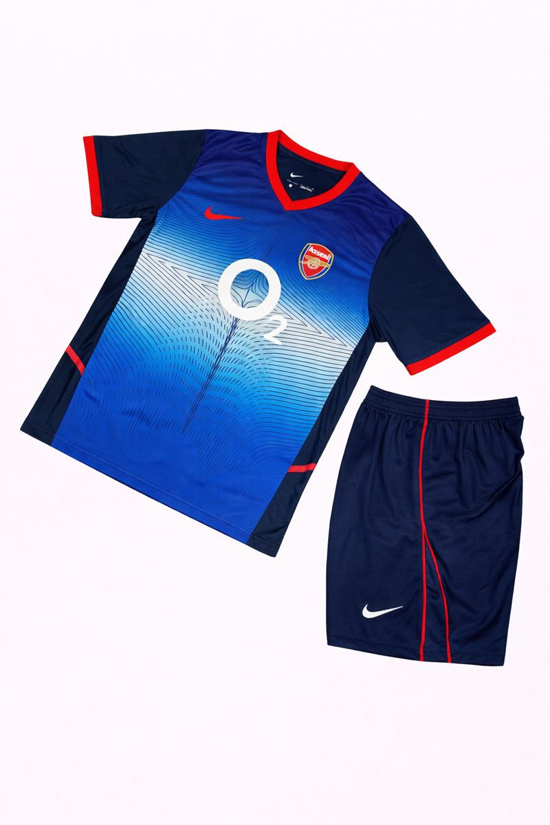 کیت آرسنال آبی 2007/2008 اورجینال| لباس دوم O2 | ست پیراهن و شورت