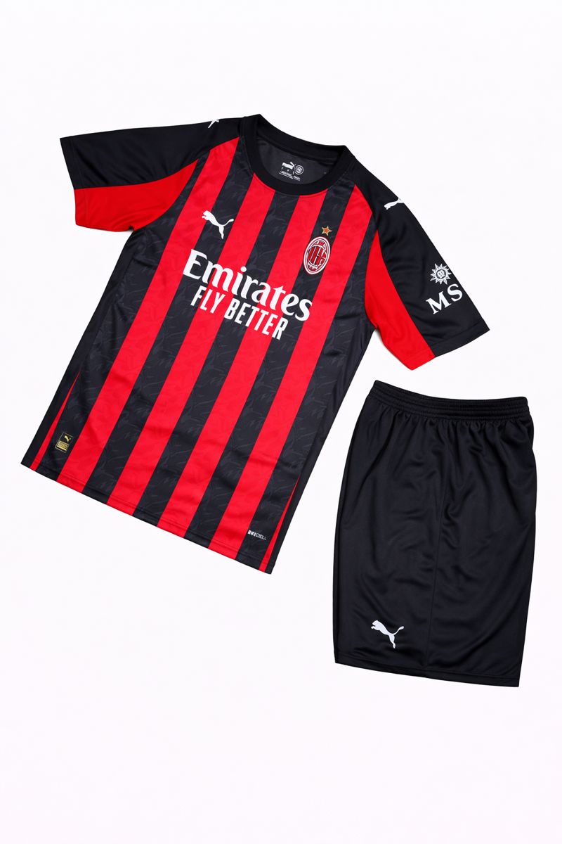 کیت آث میلان قرمز مشکی اورجینال| لباس خانگی | ست پیراهن و شورت