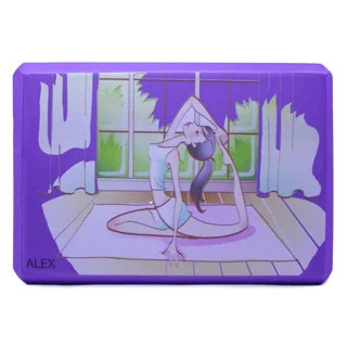 آجر یوگا چاپ‌دار خارجیalex – سبک، مقاوم و مناسب تعادل و کشش در تمرینات یوگاکد 1187