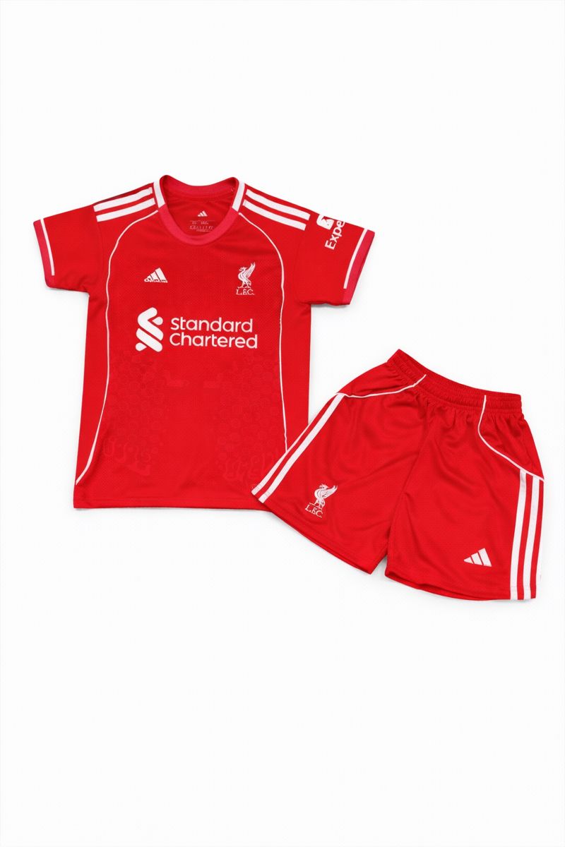 کیت بچگانه لیورپول قرمز اورجینال| ست تیشرت و شورت Liverpool Kids 2024