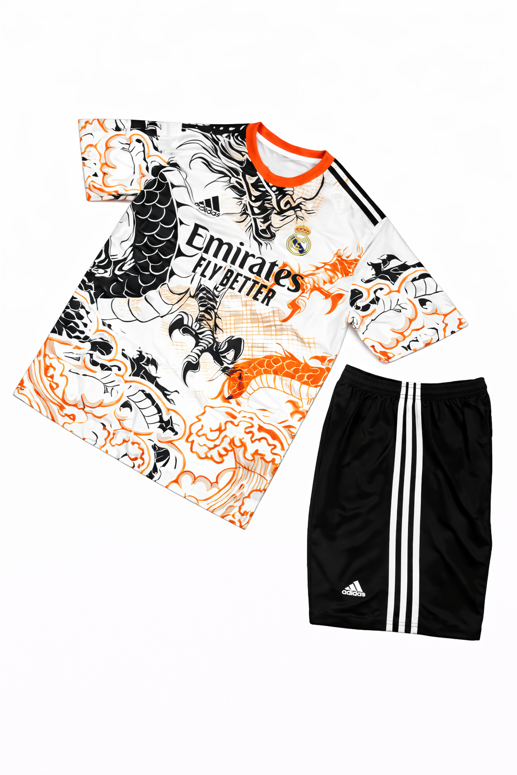 کیت رئال مادرید طرح اژدها اورجینال| ست پیراهن و شورت | ادیشن فانتزی خاص