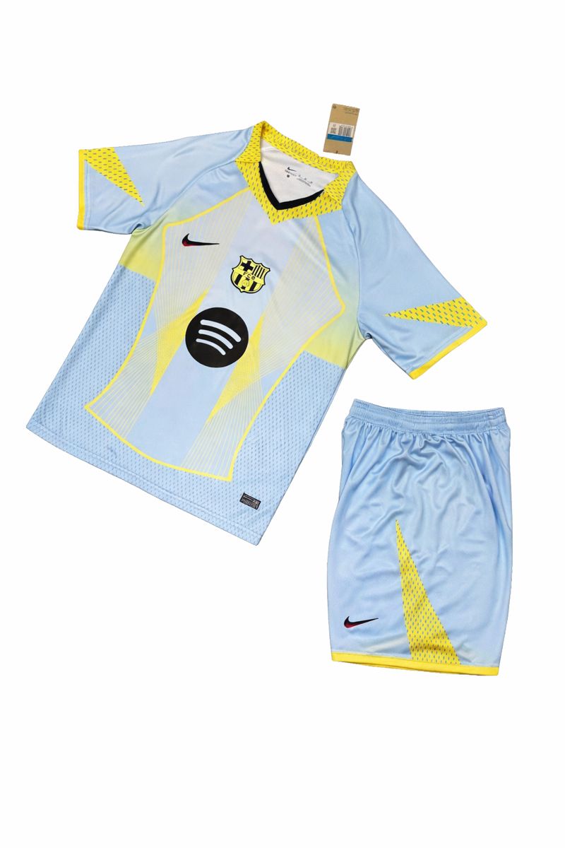 کیت بارسلونا 2023/2024 اورجینال| لباس دوم آبی روشن | ست پیراهن و شورت