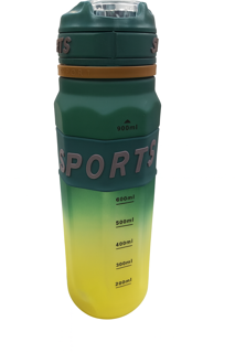 بطری ورزشی آب 900 میلی‌لیتری مدل اسپرت با طراحی گرادیانی