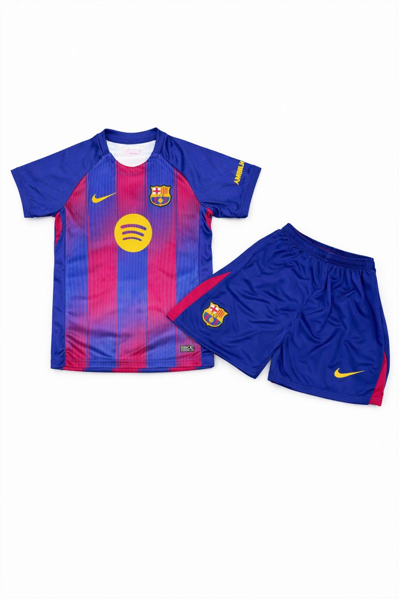 کیت بچگانه بارسلونا اورجینال| لباس اصلی Barcelona Kids 2023/2024 قرمز آبی