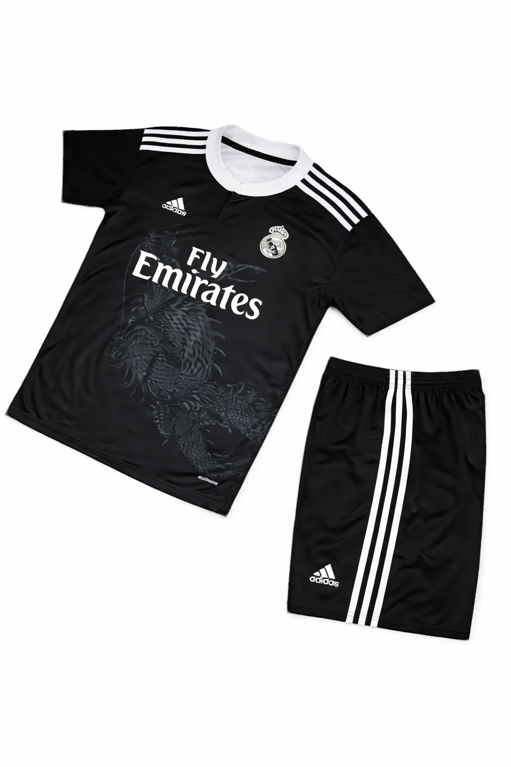 کیت فانتزی رئال مادرید Adidas مشکی طرح اژدها اورجینال| لباس خاص Real Madrid