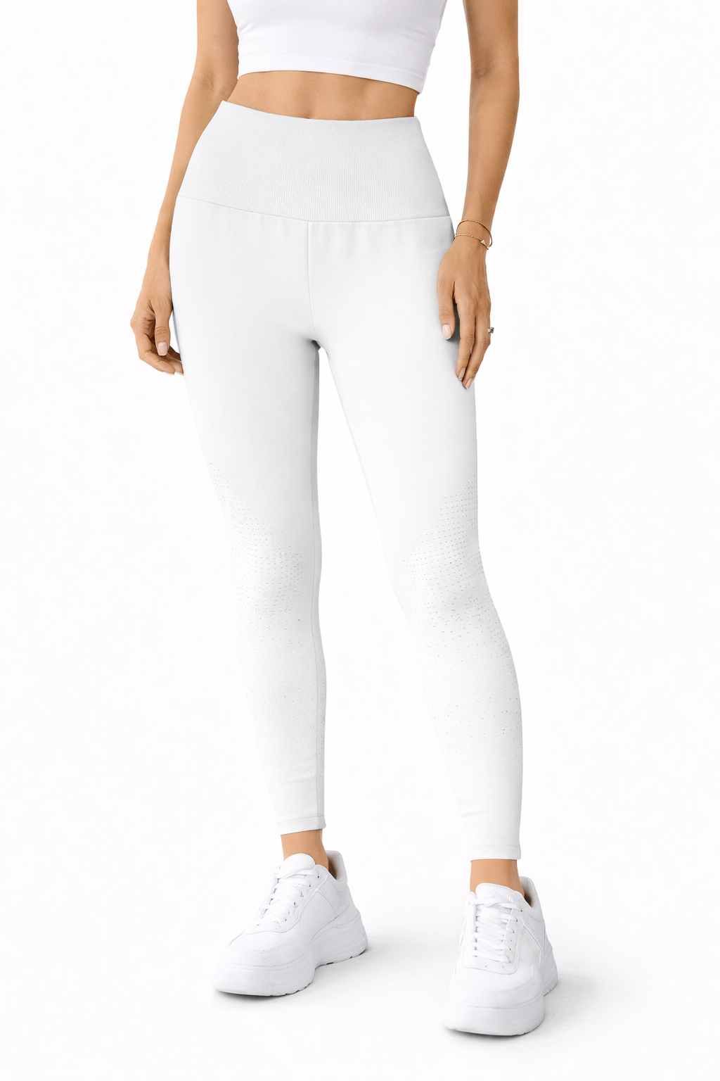 لگ ورزشی زنانه فاق بلند بدون درز | لگ بدنسازی و یوگا کشی و تنفس‌پذیر