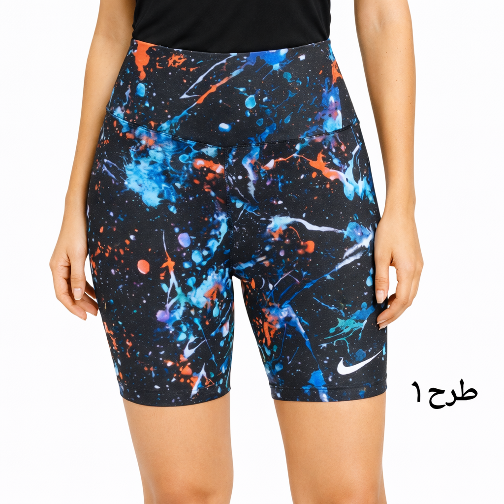 🏃‍♀️ شورت باشگاهی زنانه طرح گرافیکی پرجزئیات مدل نایک