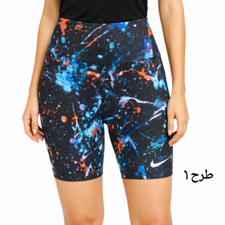 🏃‍♀️ شورت باشگاهی زنانه طرح گرافیکی پرجزئیات مدل نایک
