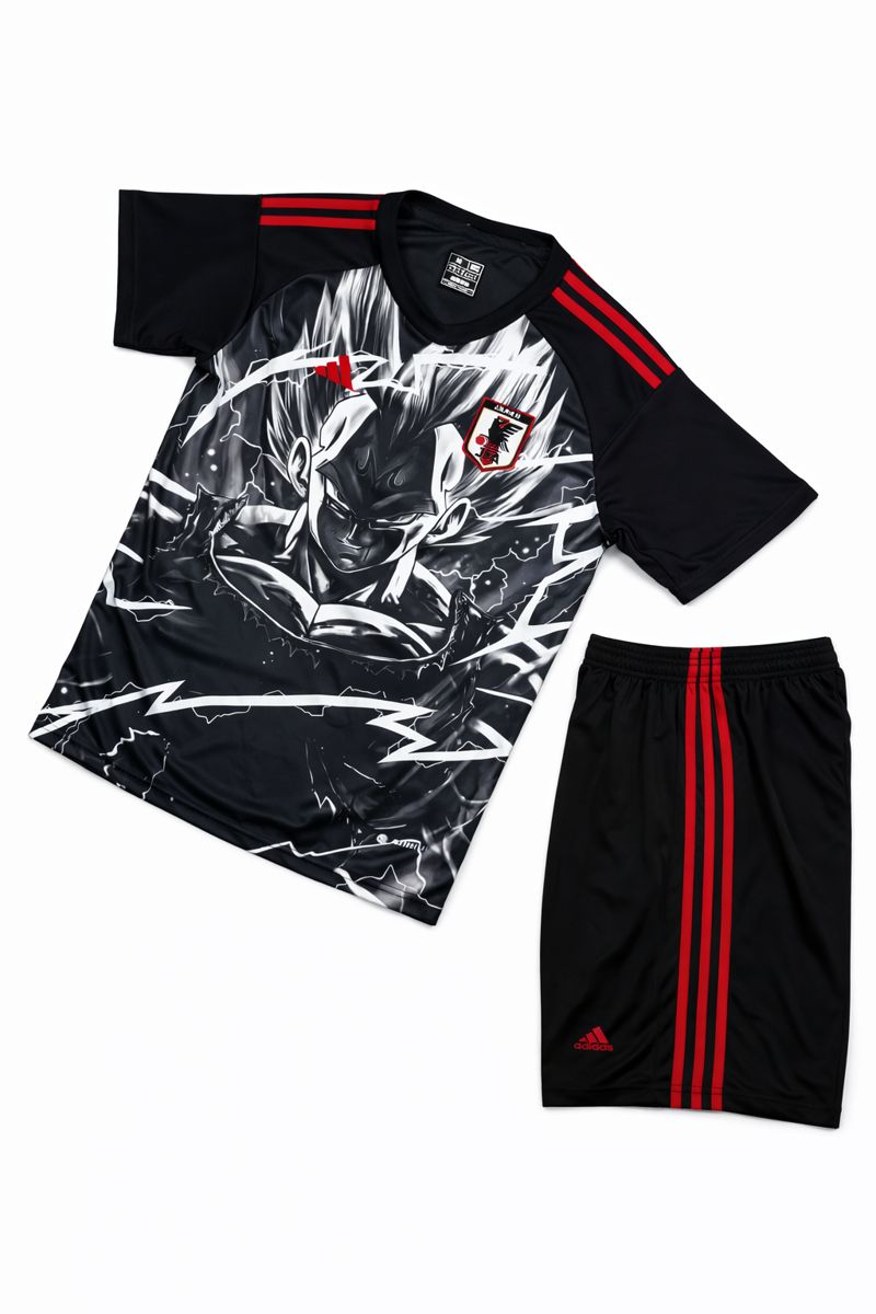کیت فانتزی مشکی Adidas طرح انیمه اورجینال| لباس خاص فوتبالی
