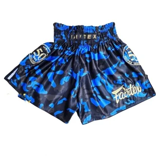 شورت رزمی چریکی برند Fairtex رنگ ابی