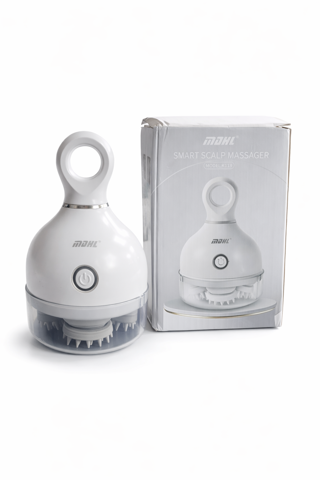 ماساژور برقی و هوشمند سر MDHL K118 با سری سیلیکونی سرد و گرم