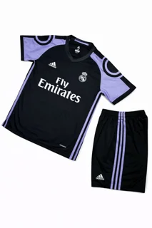 کیت سوم رئال مادرید Adidas مشکی–بنفش اورجینال| لباس سوم Real Madrid