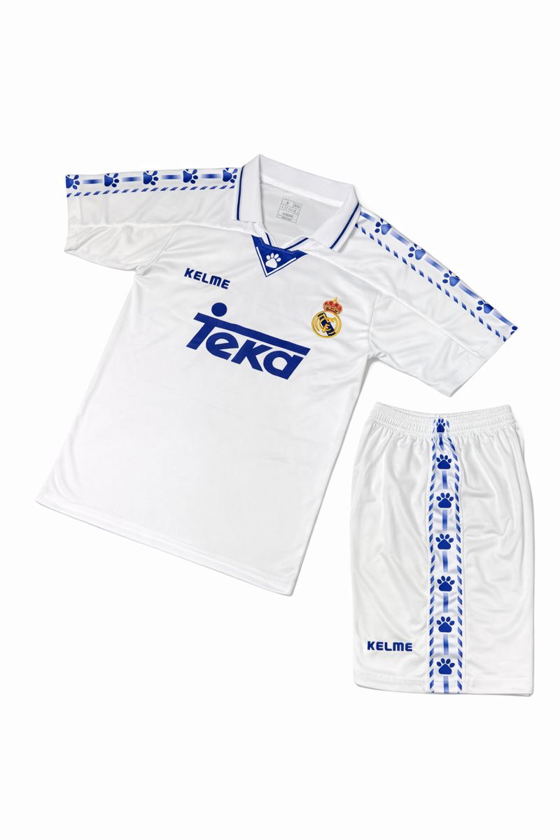 کیت کلاسیک رئال مادرید KELME اورجینال| ست تیشرت و شورت Real Madrid Teka 1994–1996