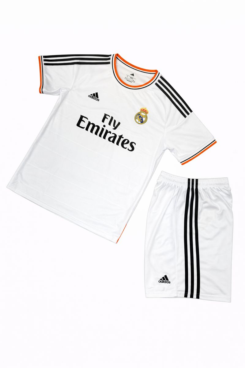 کیت رئال مادرید 2013/2014 اورجینال| لباس خانگی سفید | ست پیراهن و شورت